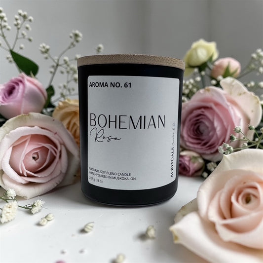 Bohemian Rose Candle