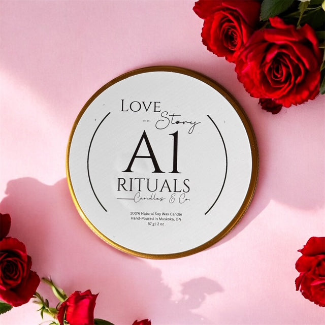 Love Story Candle