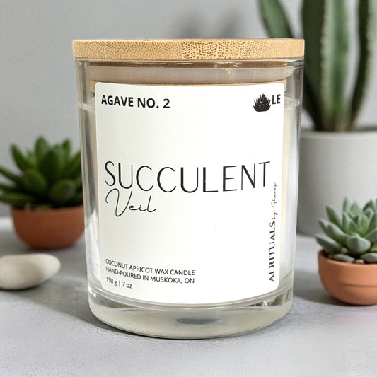 Succulent Veil Candle