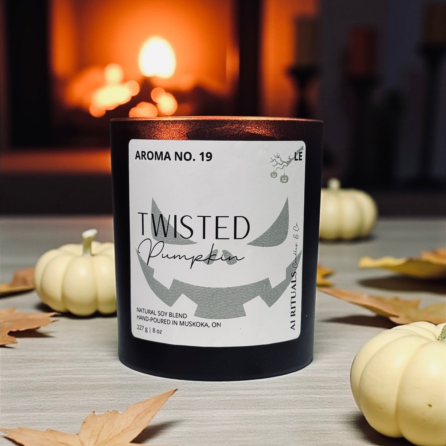 Twisted Pumpkin Candle