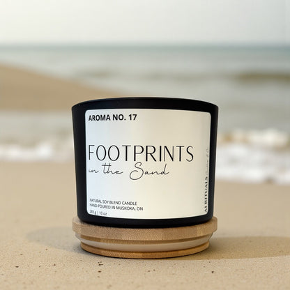 Footprint in the Sand Candle